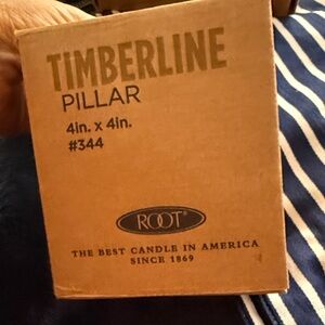 Timberline Pillar Candle - Navy